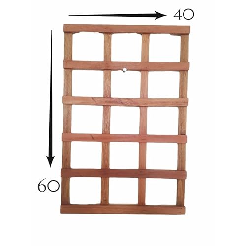 Treliça Quadrada Madeira 60x40 4 Unid Jardim Vertical Horta