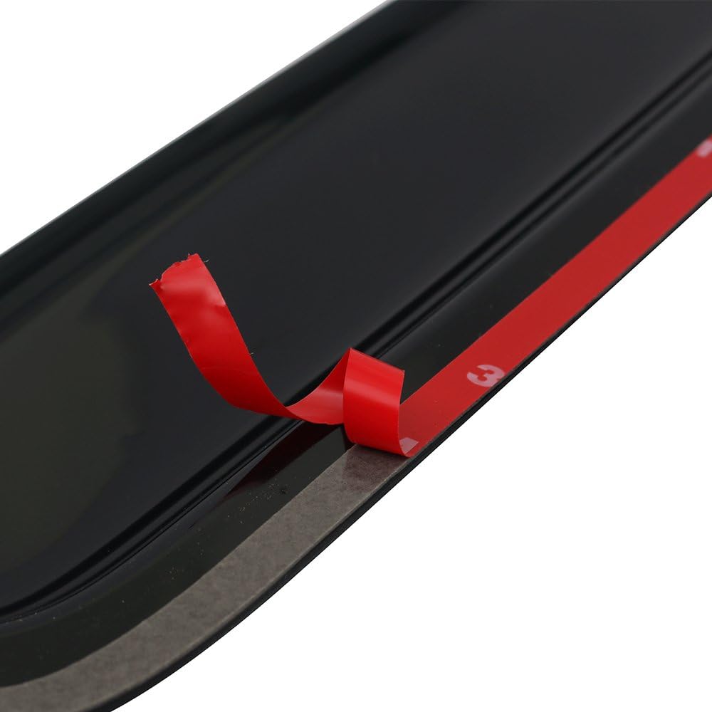 Window Visor Compatible with 1998-2001 Nissan Altima, Slim Style Acrylic Black Sun Rain Wind Guards Cover 4Pcs Set by IKON MOTORSPORTS, 1999 2000
