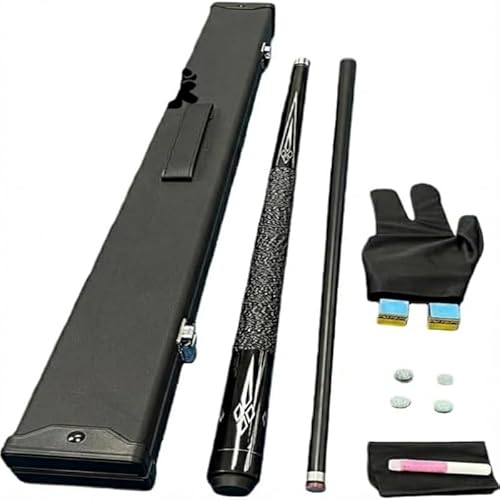ビリヤードキュー スヌーカーキュー カーボンファイバー製 ハードケース付き 3in1プールスティックチップツールセット 10mm/11.5mm/13mm ビリヤード用品 グローブ・チップ・チャック付属MumuElf (A,10mm) [並行輸入品]