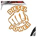Kiwistar - Adesivo per Auto con Scritta in Tedesco “Diesel Power”