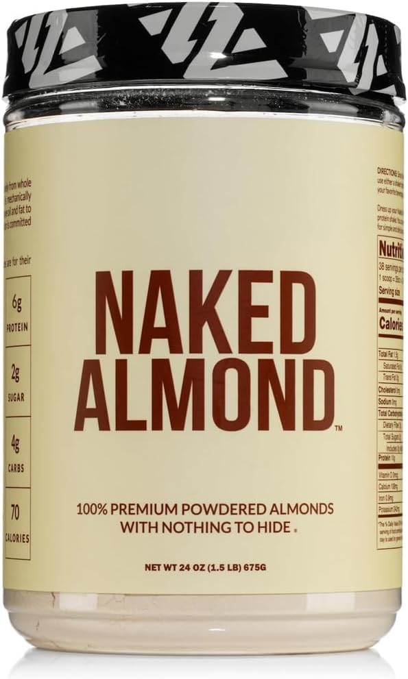 Almond Protein Powder from US Farms, Only 1 Ingredient, Vegan, Gluten-Free, No Additives, No Salt, No Sugar - 38 Servings - 1.5LB