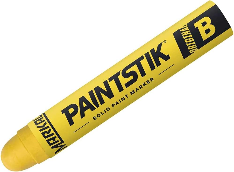 80221 B Paintstik Marker, 11/16" Diameter x 4-3/4" Length, Yellow
