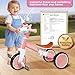 Toddler Balance Bike for Boys Girls, Tricycle for Toddlers 1-5 Year Olds, Toddler Tricycle with Light & Music Front, Kids Bicycle with Removable Pedal, Birthday Gifts for 1 2 3 4 5 Year (Pink)