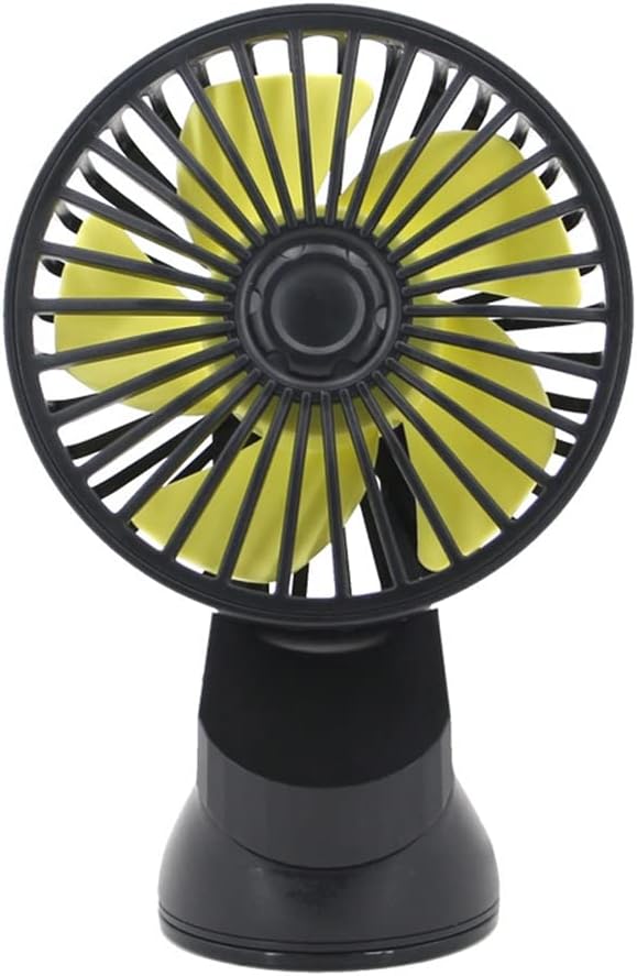Ventilador de Refrigeración para Coche,MoreChioce Ventilador Automático Giratorio de 360° de 3 Velocidades por USB con Ventosa para Salpicadero de Coche Escritorio de parabrisas