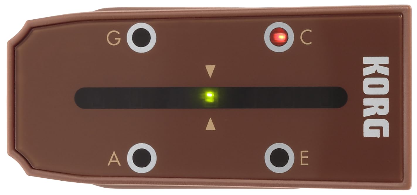 MiniPitch compact Clip-on Ukulele Tuner - Brown