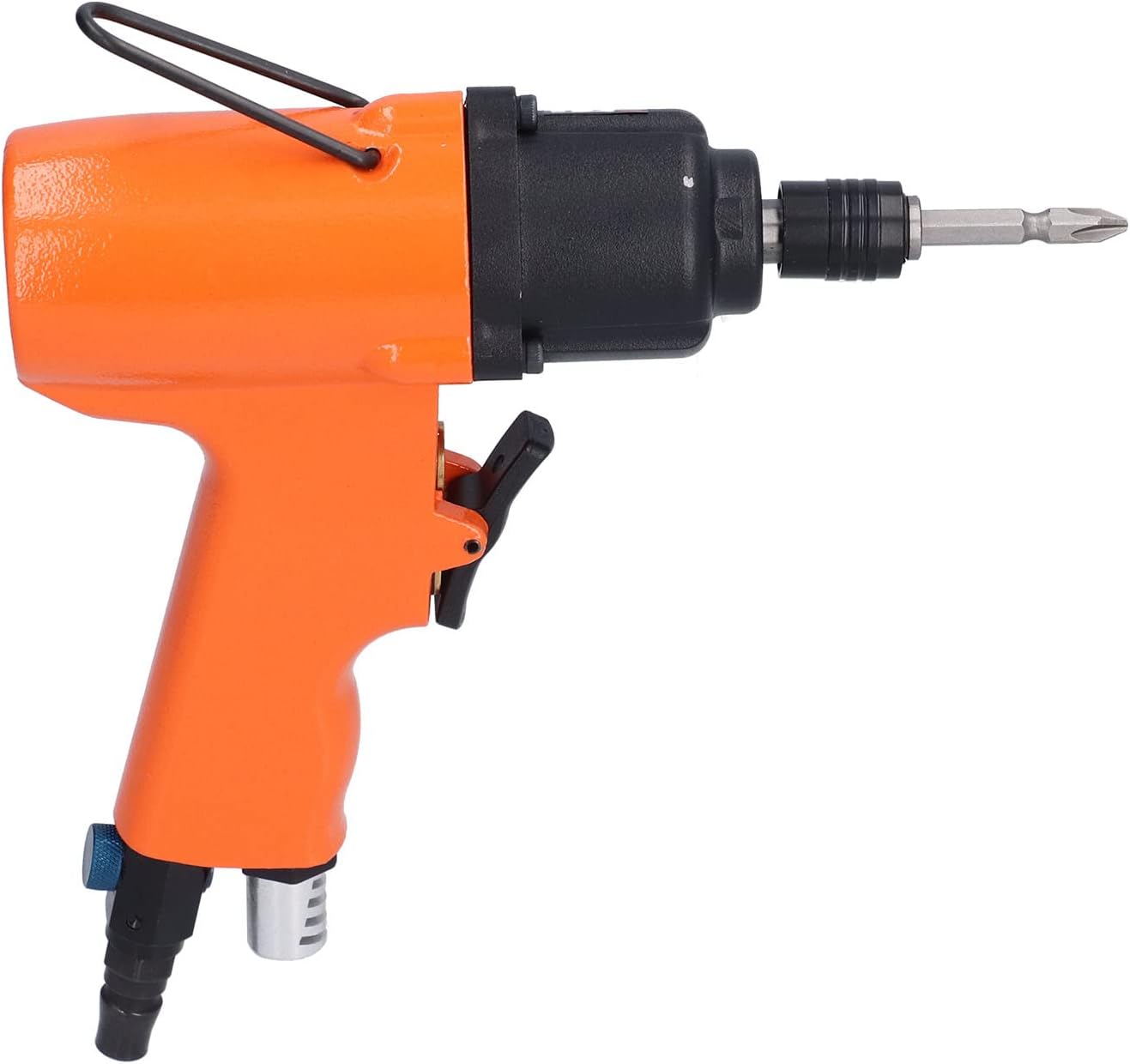 Pneumatic Screwdriver Gun Industrial Strength 8000 RPM High Torque 1/4 Inch Air Powered Screwdriver Tool for Furniture Maintenance and Mechanical Assembly KV810P4