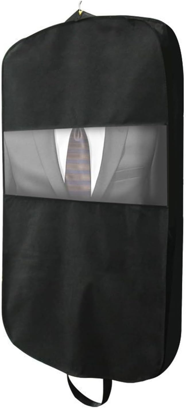 衣類防塵カバー 衣類バッグ 衣類を掛けるためのスーツカバー付き 衣類用コート 毛皮コート スーツジャケット ドレスシャツ スカート