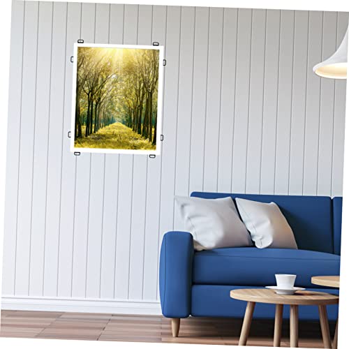 Image of 100pcs L-Shaped Picture Hangers Sturdy Steel Picture Frame Hanging Hardware Easy Install Ceiling Hooks for Walls