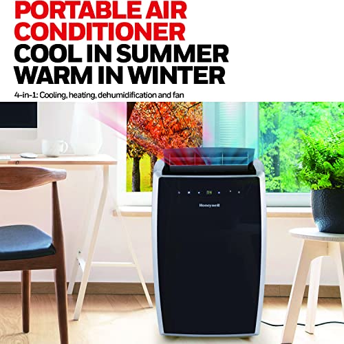 Honeywell Portable Air Conditioner W Heat Pump, Dehumidifier & Fan, Cools & Heats Rooms Up To 700 Sq. Ft. W Remote & Advanced Led Display #TOP1