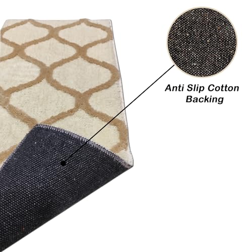 Image of The First Home Decor Modern Anti Slip doormats for Entrance Living Room Bedroom Kitchen Bathroom Doormat 1.5x3 feet (D2D5)