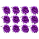 PATIKIL Foulards de Danse, 12 Pcs Foulards Carrés de Jonglerie 60 x 60 cm pour Jouer à la Musique Magique, Activité de Jonglage, Habillage, Violet