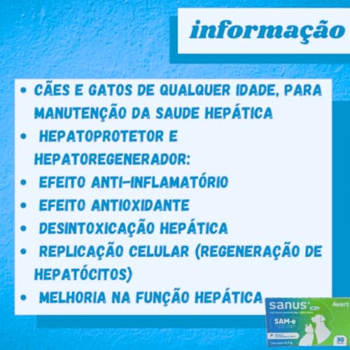 Sanus 100 Mg 30 Cápsulas Cães E Gatos - Avert