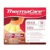 ThermaCare Heat Wraps Neck & Shoulder, 16 Hour Pain Relief, 4 Count