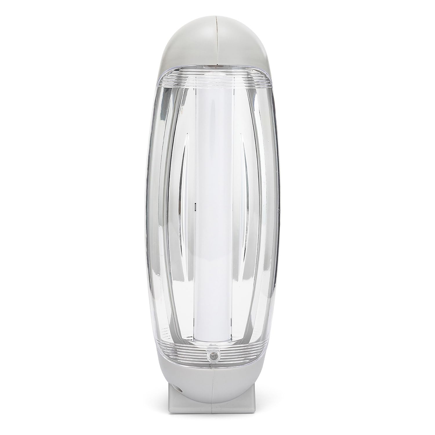 Velamp IR160EVO Lampe LED portative rechargeable 320 lumen avec fonction anti coupures de courant, Plastique, 4.5 W, Gris Clair, 16 x 28,5 x 10