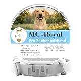 MC-Royal®Pro Zeckenhalsband für Hunde - 100% natürliche Inhaltsstoffe - bis zu 8 Monate zuverlässiger Zeckenschutz