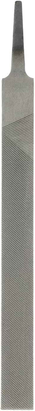 sourcing map Flat Coarse Cut File 8" Double Cut Teeth High Carbon Steel Hand Rasp File Without Handle for Metal Wood Deburring Removing
