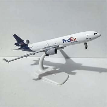 20cm FedEx Mcdonnell Douglas MD-11 Metal Flat Alloy Plane Airplane Aircraft Collection Gift