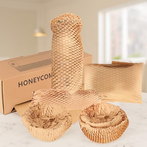 VIECAM Eco-Friendly Honeycomb Packing Paper - 15" x 500' with Easy Dispense Box, 100% Recyclable Kraft Material, Ideal for E-Commerce, Moving, and Small Business Shipping by Viecam - Used condition - Image 7