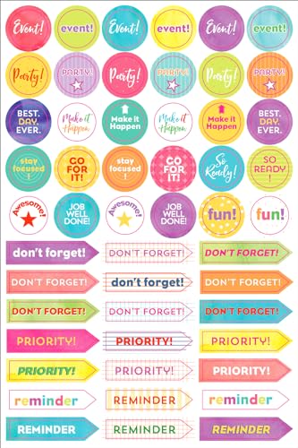 Student Planner Stickers (Set of 575 Stickers)