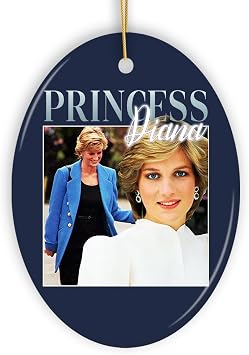 Regal Princess Diana Ornament, Elegant Gift and Decor for Royal Admirers