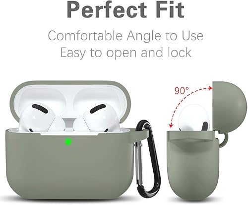 Miniatura 6 de Lerobo Funda compatible con AirPods Pro, funda protectora de silicona suave diseñada para Apple AirPod Pro 2, funda de carga para mujeres y hombres,