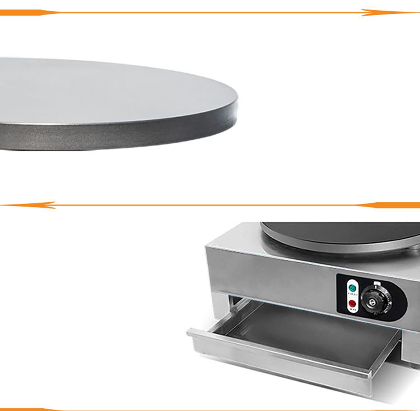 Roti Maker 220 V 1800 W 32 cm Temperature Adjustable Electric Stainless Steel Tortilla Press Automatic Non-Stick Tortilla Maker for Pancakes, Omelettes, Palate Ham Roti Maker 220 V 1800 W 32 cm Temperature Adjustable Electric Stainless Steel Tortilla Press Automatic Non-Stick Tortilla Maker for Pancakes, Omelettes, Palate Ham