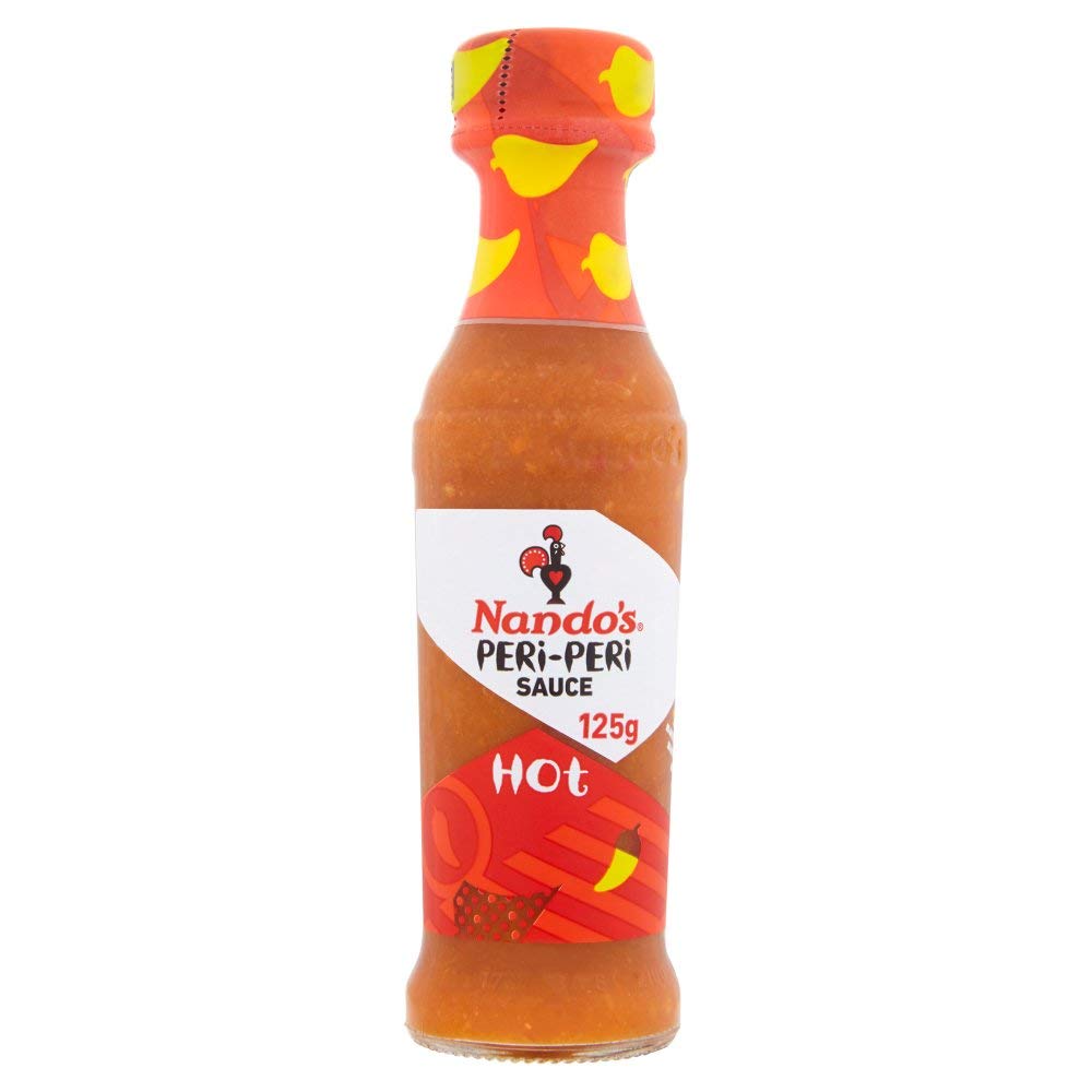 Nando's Hot Peri-Peri Sauce 125 ml (Pack of 6)