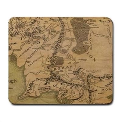 Mouse Pad Alfombrilla de ratón con diseño de Mapa de la Tierra Media del Reino del Señor de los Anillos | Ya disponible en tu tienda friki favorita! En mundofriki.es!