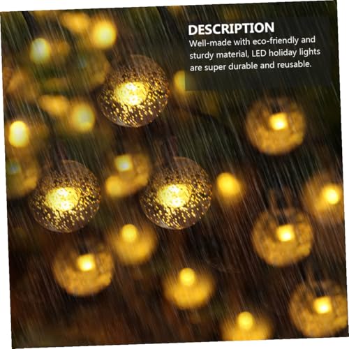 Luces solares LED burbuja globos cálidas 5m 20 LEDs miniatura 3