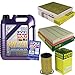 Produktbild QR-PARTS 69376196 Filter Set Inspektionspaket 5 Liter Liqui Moly Motoröl Leichtlauf High Tech 5W-40 MANN-FILTER Innenraumfilter Luftfilter Ölfilter