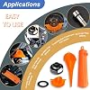Oil Change Tool Kit for Harley Davidson Accessories,Oil Filter Wrench,Crankcase Fill Tool,Primary Case Funnel,Drip-Free Oil Filter Funnel,20PCS O-Rings