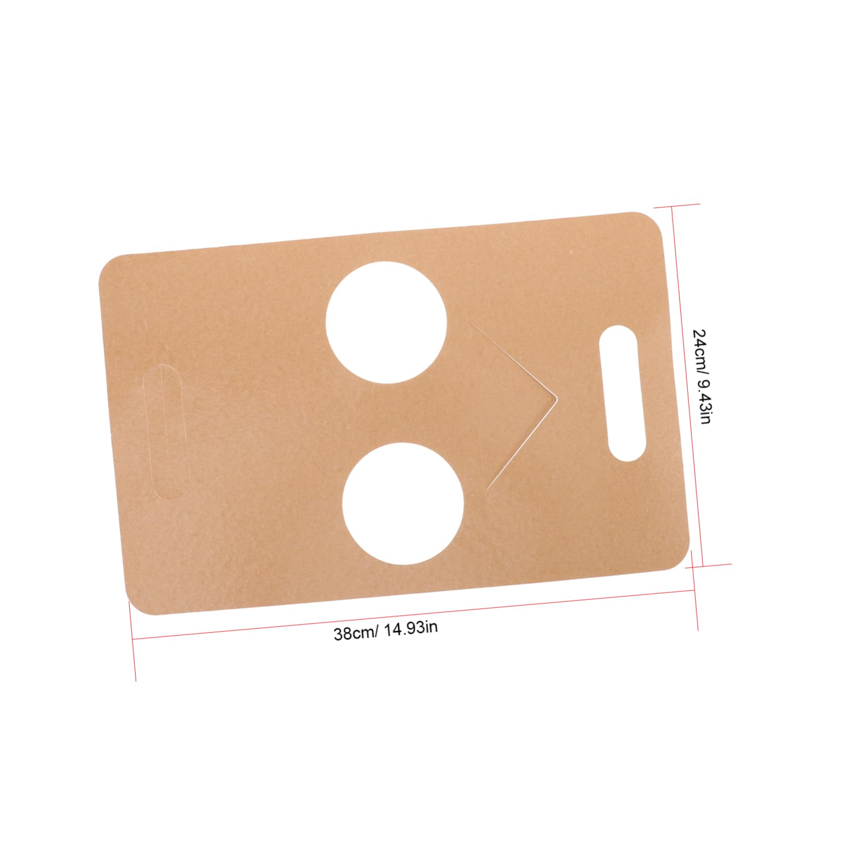 STOBAZA 50pcs Handheld Paper Drink Carrier Cup Holder for Ice Cream Milk Tea Cold Drinks