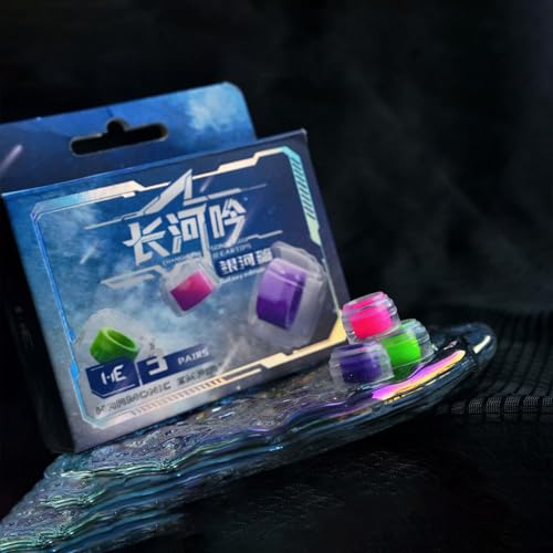 Image of HE Chang He Yin Galaxy Edition Sonic Eartips, Replaceable Liquid Silicone Medical Grade Hypoallergic IEM Ear Plugs, Optional S /M /L Size for in Ear Earphones (L- 3 Pairs)