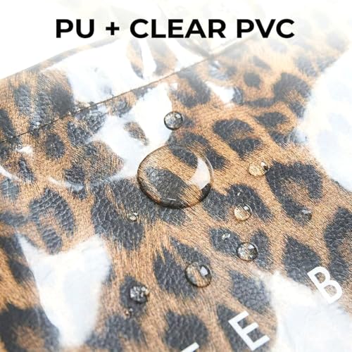 Image of PVC Tote Bag Gifts for Women Large Tote Purse Kraft Paper Letter Print Hobo Handbags for Work Beach Shopping Travel