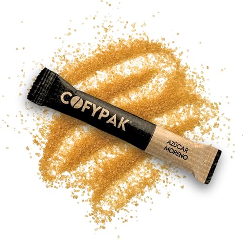 COFYPAK® Azúcar Moreno - 200 Azucarillos Individuales de 7 gramos - Fabricado en España