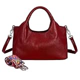 Genuine Leather Hobo Handbags Women Small Purses with One Adjustable Straps Shoulder Bag Top Handle