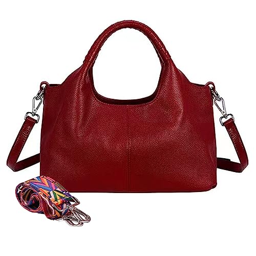 Genuine Leather Hobo Handbags Women Small Purses With One Adjustable Straps Shoulder Bag Top Handle Ladies Crossbody Bags #TOP1