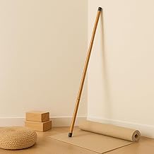 4ft Premium Bamboo Fitness Stick | Mobility, Stretch, Posture Corrector, Yoga, Exercise, Pilates | Splinter-Free Finish | Ecofriendly