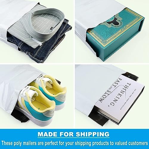 Ultrathick Poly Mailers 6x9"|9x12"|10x13"|12x15.5"|14.5x19"|19x24"|24x24" 50|100|200|500|1000 Pack Self Sealing Package Envelopes, Water Proof Self Seal Poly Bags — 사진 6