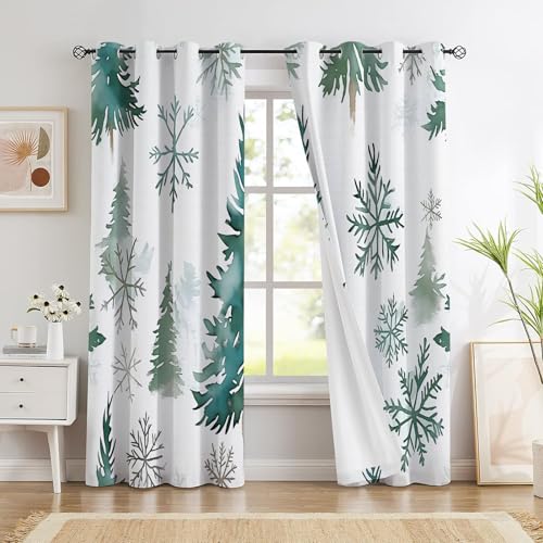 Rideau occultant salon moderne lot de 2 pour une ambiance cocooning hiver