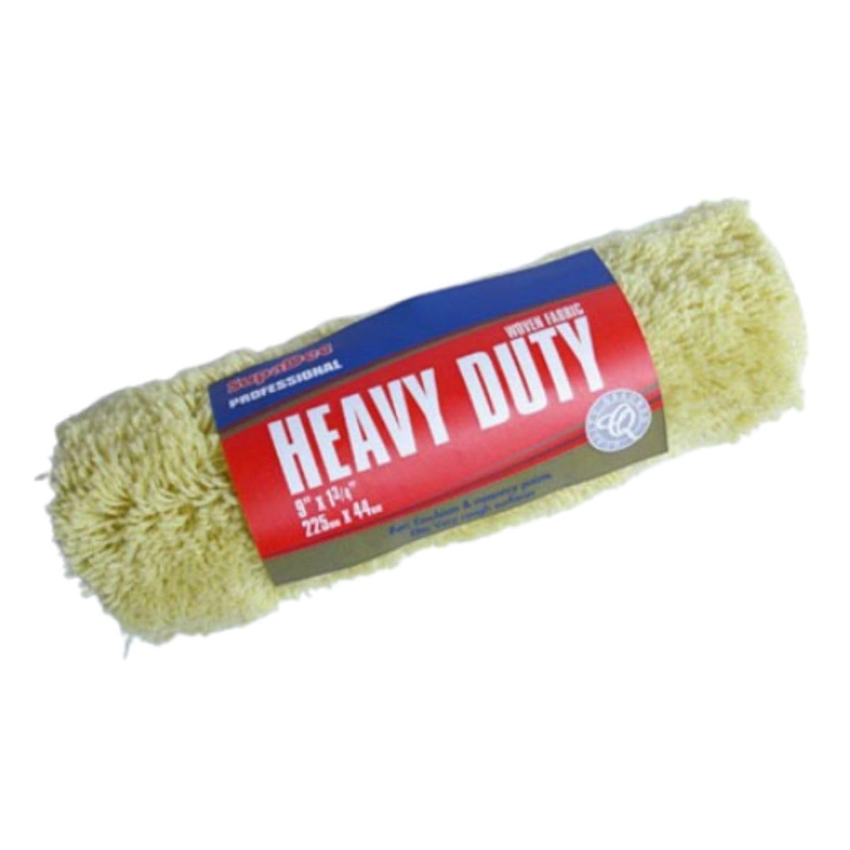 SupaDec Heavy Duty Roller Refill – 9" x 1.75" | Long Pile Woven Paint Roller Sleeve for Emulsion & Masonry Paints | Trade Quality Roller Head for Rough & Semi-Rough Surfaces | Durable & Paint Pick Up