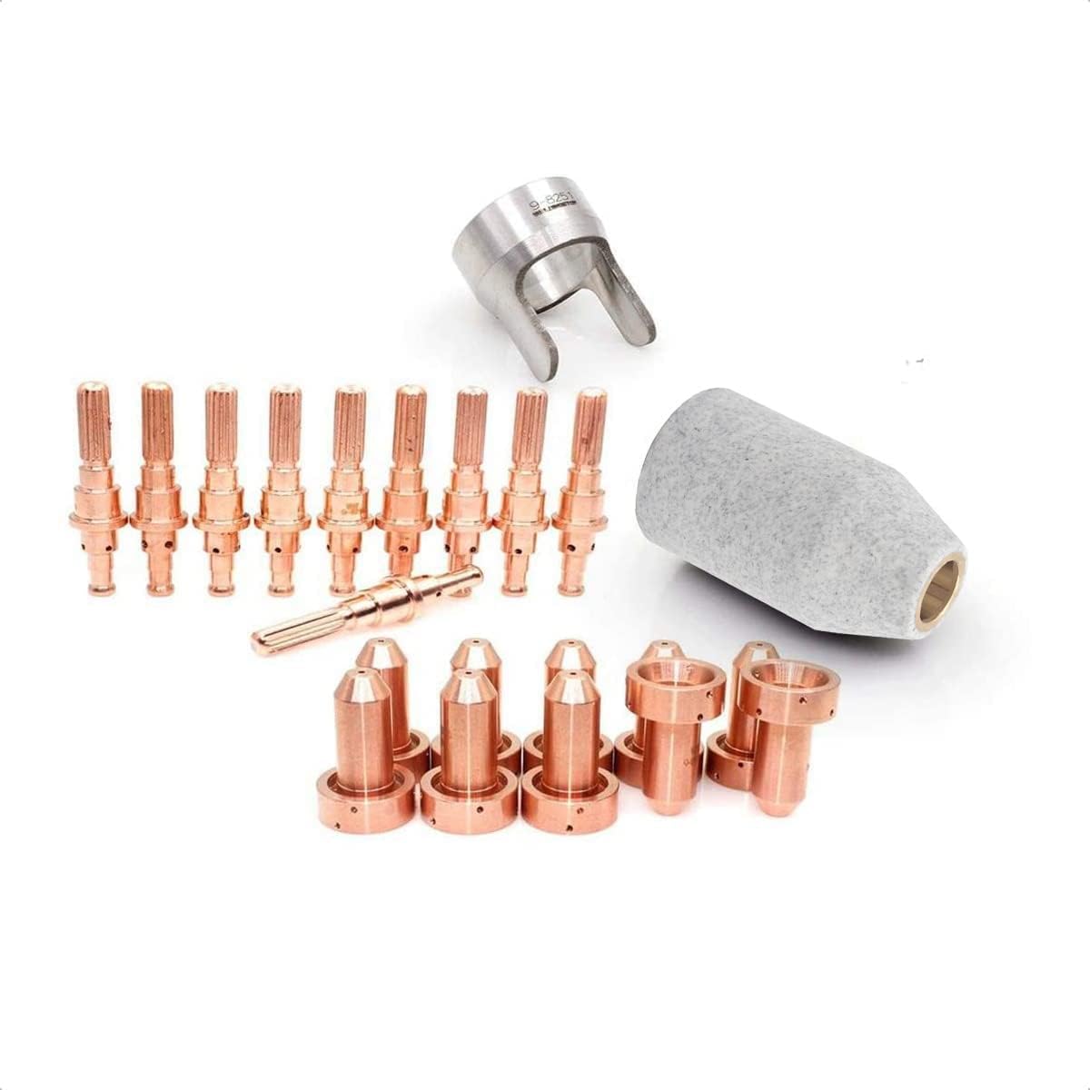 Electrode Tip Nozzle Retaining Cup Spacer Guide 9-8215 9-8207 9-8218 9-8251 Fit Thermal Dynamic SL60 / SL100 Torch 22pcs