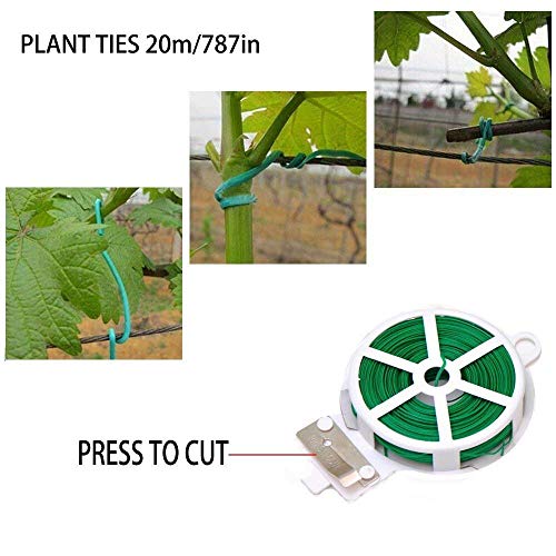 Keda Set, 9 PCS Set for Digging Planting with Storage Organizer Tote, Garden Gloves Shove, Plant Tie, Ergonomic Gifts Set for Women Men Adults