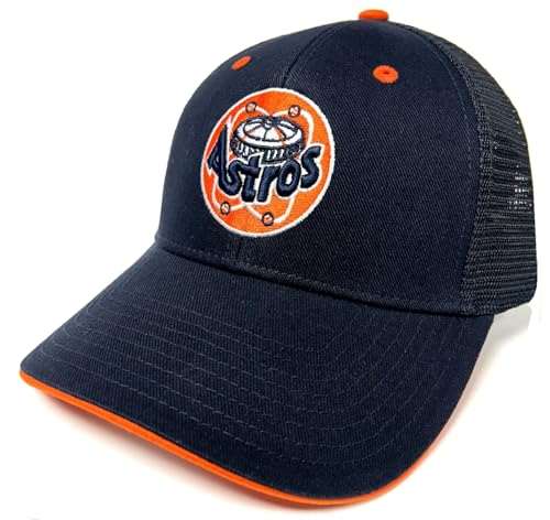 Houston Astros MVP 1977 Cooperstown Vintage Throwback Navy Blue Mesh Hat Cap Men's Snapback Adjustable