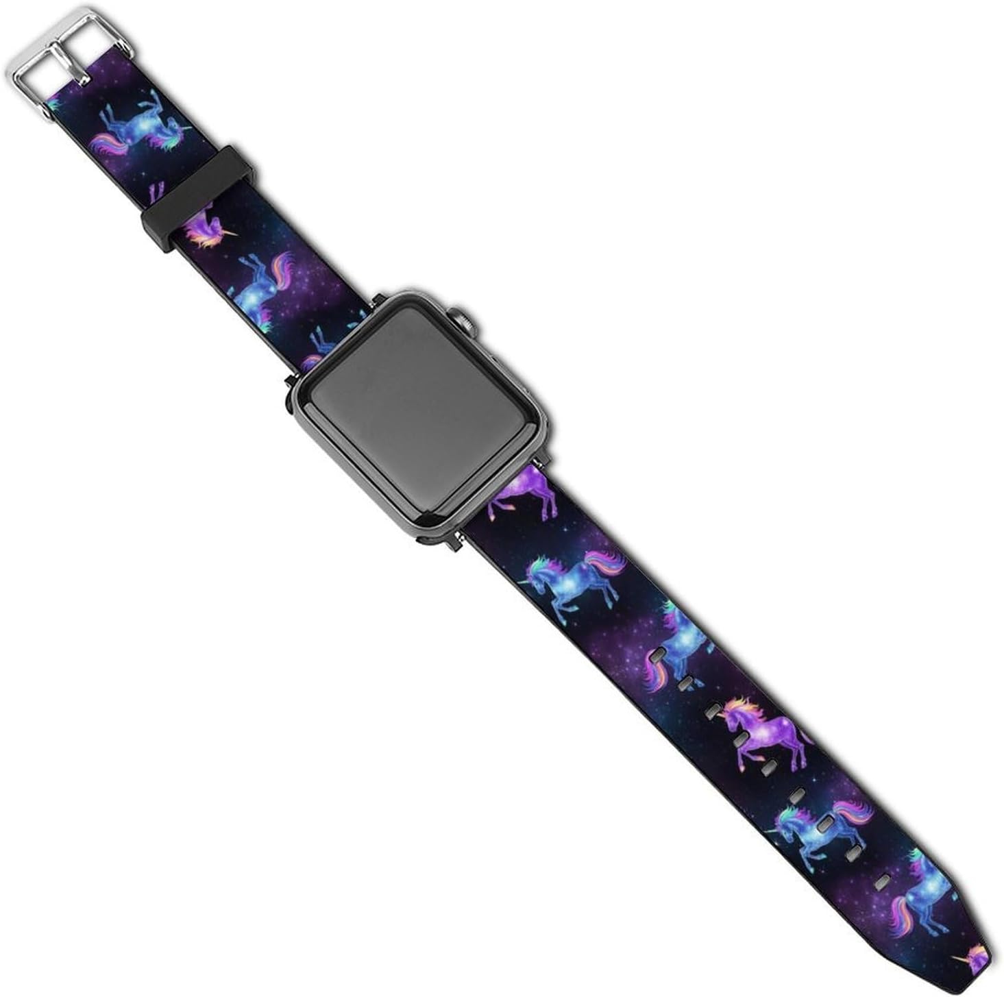 Watch Band, 38mm 40mm, 42mm 44mm, Leather Women Mens Compatible with iwatch Series 6 5 4 3 2 1 SE Adjustable Flexible Thin Replacement Band with Buckles