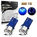 Partsam T10 194 168 LED Light Bulbs for Interior Lights Map Dome Door Courtesy License Plate Instrument Panel Gauge Cluster Dashboard Light Bulbs-2pcs Blue