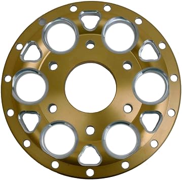 WELD RACING Wheel Center Section, Magnum 6-Pin, Lug Mount Center, Aluminum, Gold Anodize, 15 in Wheel, Each