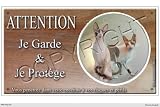 Pets-Easy.com Panneau Chat ou Plaque Cornish-Rex-Cat 30 cm