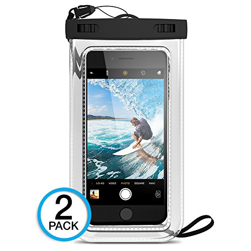 (2Pack) Universal Waterproof Case, Maxboost Cellphone Dry Bag Pouch for iPhone 7 6s