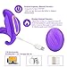 Wireless Remote Control Vibrator Clitorial G spot Butterfly Stimulator Smart Heating 10 Kinds Vibration Soft Flirting Dildo Vibrator Sex Toys for Women Couples(Purple)